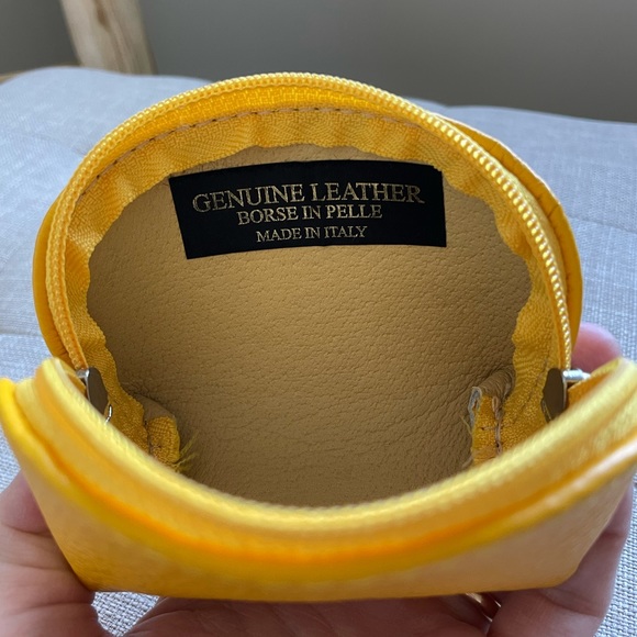 HANDMADE small real leather pouch. - Picture 3 of 3